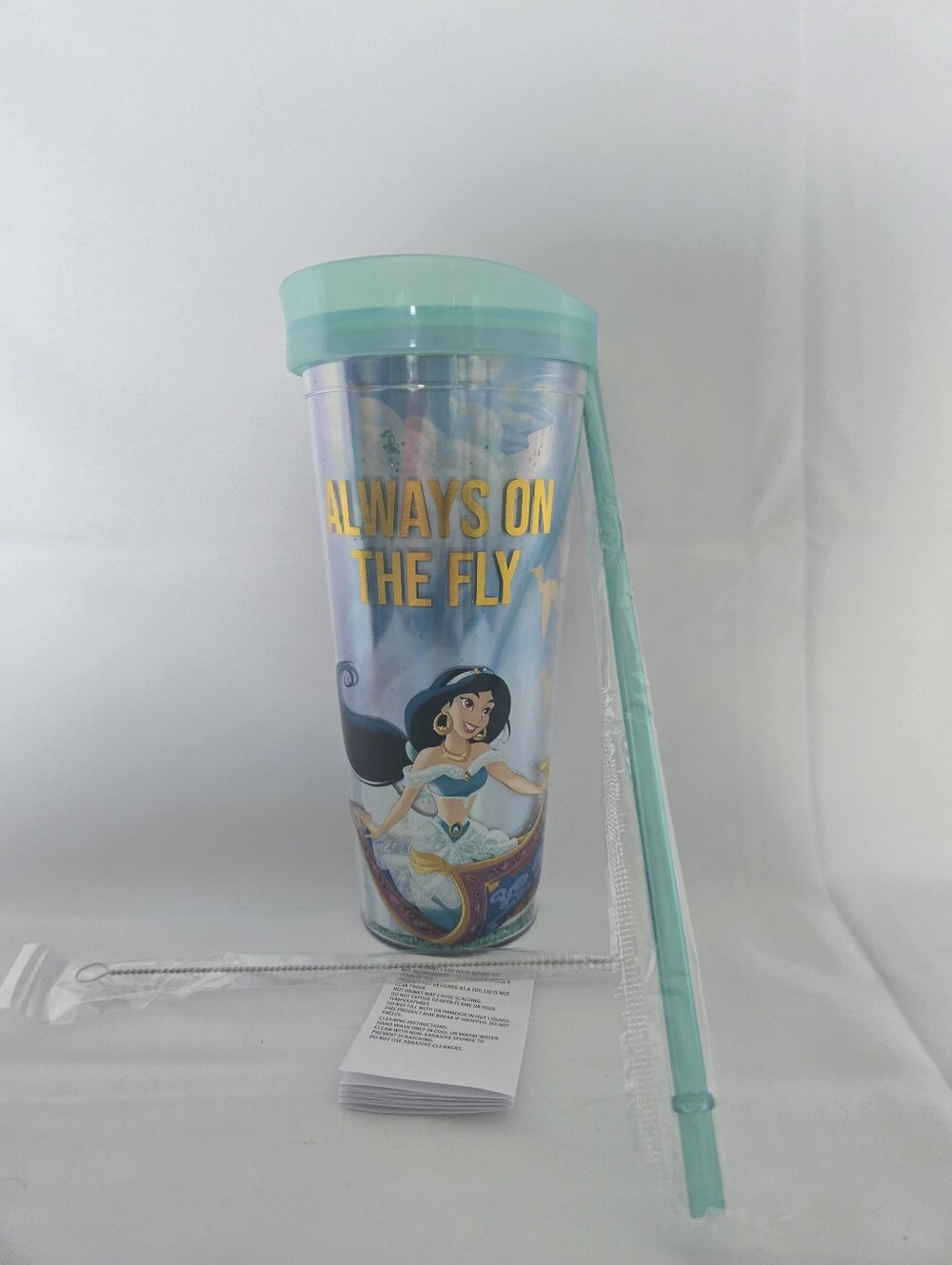Disney Princess Jasmine "Always on the Fly" Glitter Tumbler